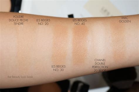 chanel beige beige - Chanel les beiges colour chart.